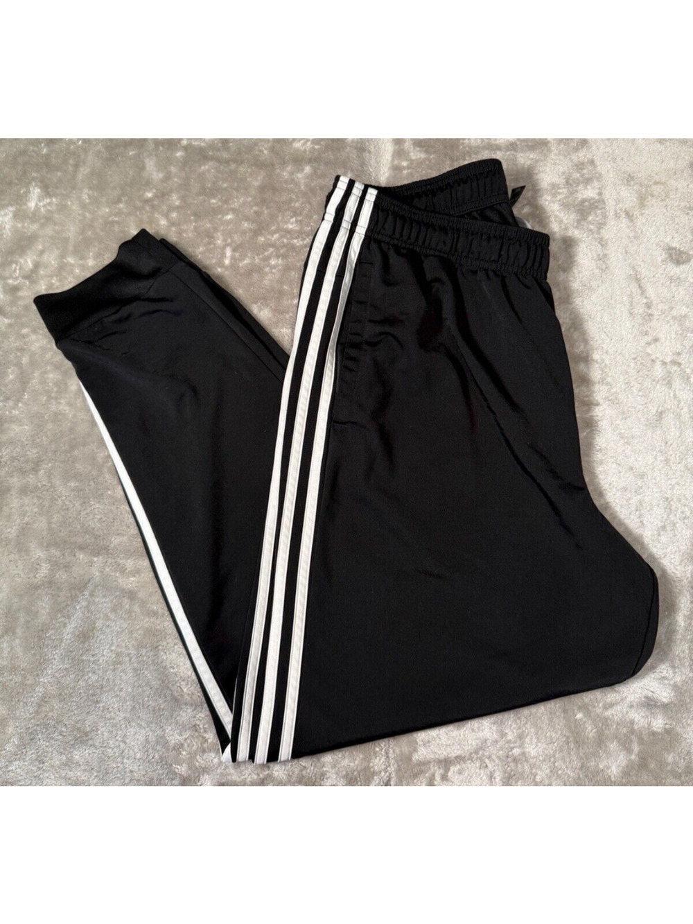 Adidas Originals Classic Black White Jogger 3 Stripe Tricot Track Pants Mens XL